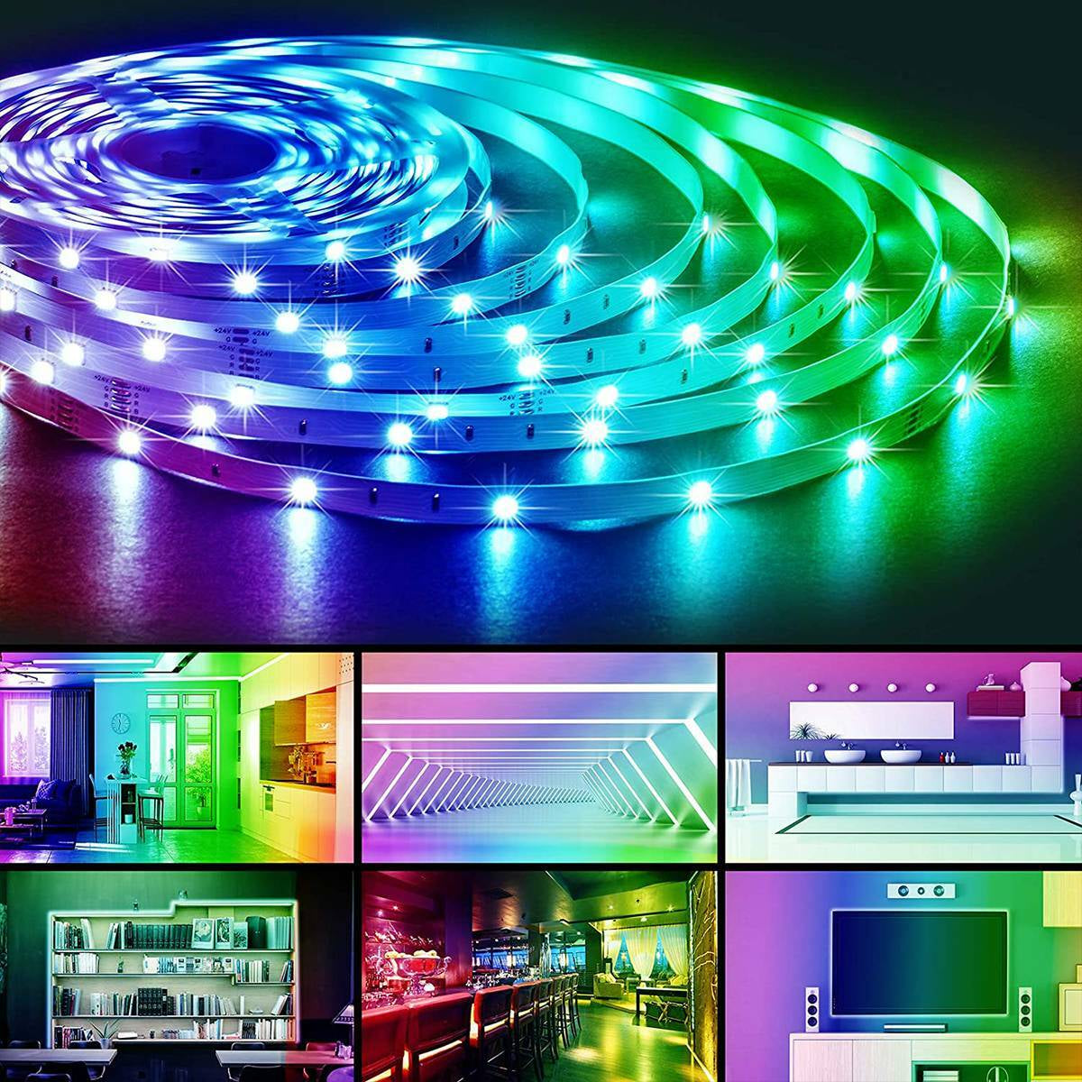 1M-20M LED Stripe RGB Leiste Streifen 5050 SMD Band Licht Leuchte Lichterkette