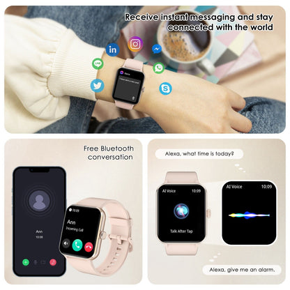 Blackview Smartwatch Damen Herren Mit Bluetooth Anrufe Fitnessuhr Für Android