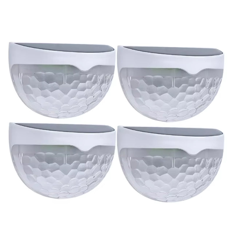 LED Solar Lights Outdoor Light Control Sensor Garden Decoration Solar Fence Wall Lamp Semicircle Energy Waterproof Street Lamps