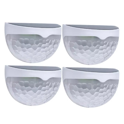 LED Solar Lights Outdoor Light Control Sensor Garden Decoration Solar Fence Wall Lamp Semicircle Energy Waterproof Street Lamps