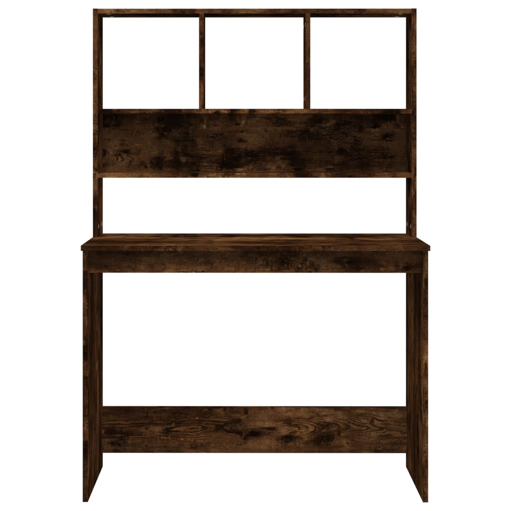 Schreibtisch Mit Regal Bürotisch Computertisch Arbeitstisch Holzwerkstoff Vidaxl