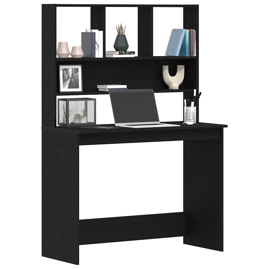 Schreibtisch Mit Regal Bürotisch Computertisch Arbeitstisch Holzwerkstoff Vidaxl