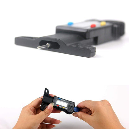 Digitales Reifenprofilmessgerät Mit LCD (0-25.4Mm) - Präzises Profiltiefenmessgerät Für Auto & Motorrad