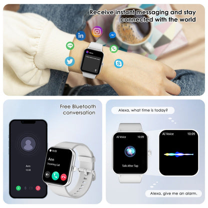 Blackview Smartwatch Damen Herren Mit Bluetooth Anrufe Fitnessuhr Für Android