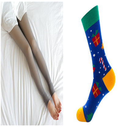 Fake Translucent plus Size Leggings Fleece Lined Tights Fall and Winter Warm Fleece Pantyhose Women Fleece Lined Pantyhose Thermal Winter Tights