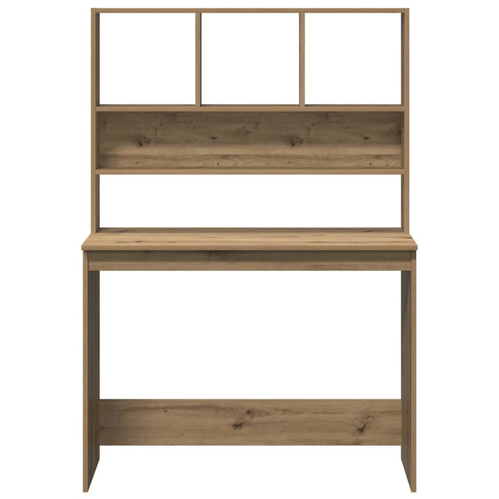 Schreibtisch Mit Regal Bürotisch Computertisch Arbeitstisch Holzwerkstoff Vidaxl