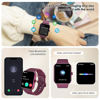 Blackview Smartwatch Damen Herren Mit Bluetooth Anrufe Fitnessuhr Für Android