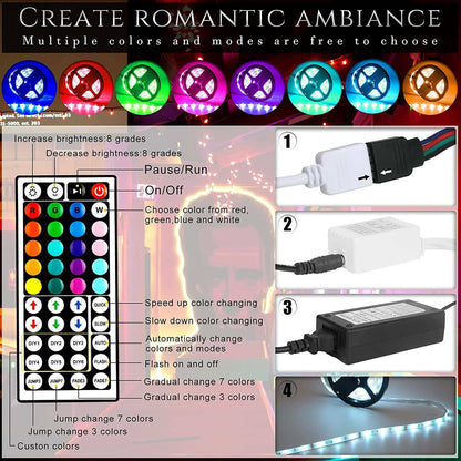 1M-20M LED Stripe RGB Leiste Streifen 5050 SMD Band Licht Leuchte Lichterkette