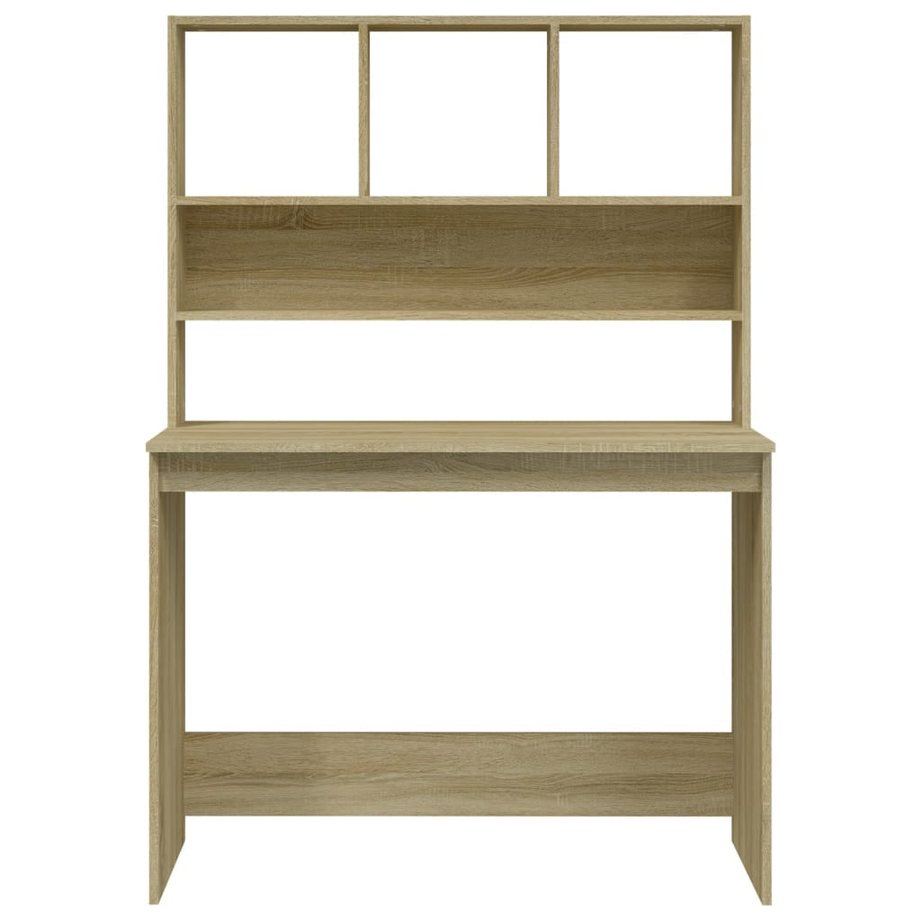 Schreibtisch Mit Regal Bürotisch Computertisch Arbeitstisch Holzwerkstoff Vidaxl