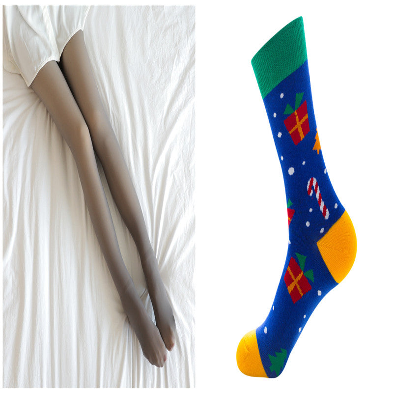 Fake Translucent plus Size Leggings Fleece Lined Tights Fall and Winter Warm Fleece Pantyhose Women Fleece Lined Pantyhose Thermal Winter Tights